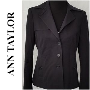 Ann Taylor Midnight Dark Blue 3-Button Blazer